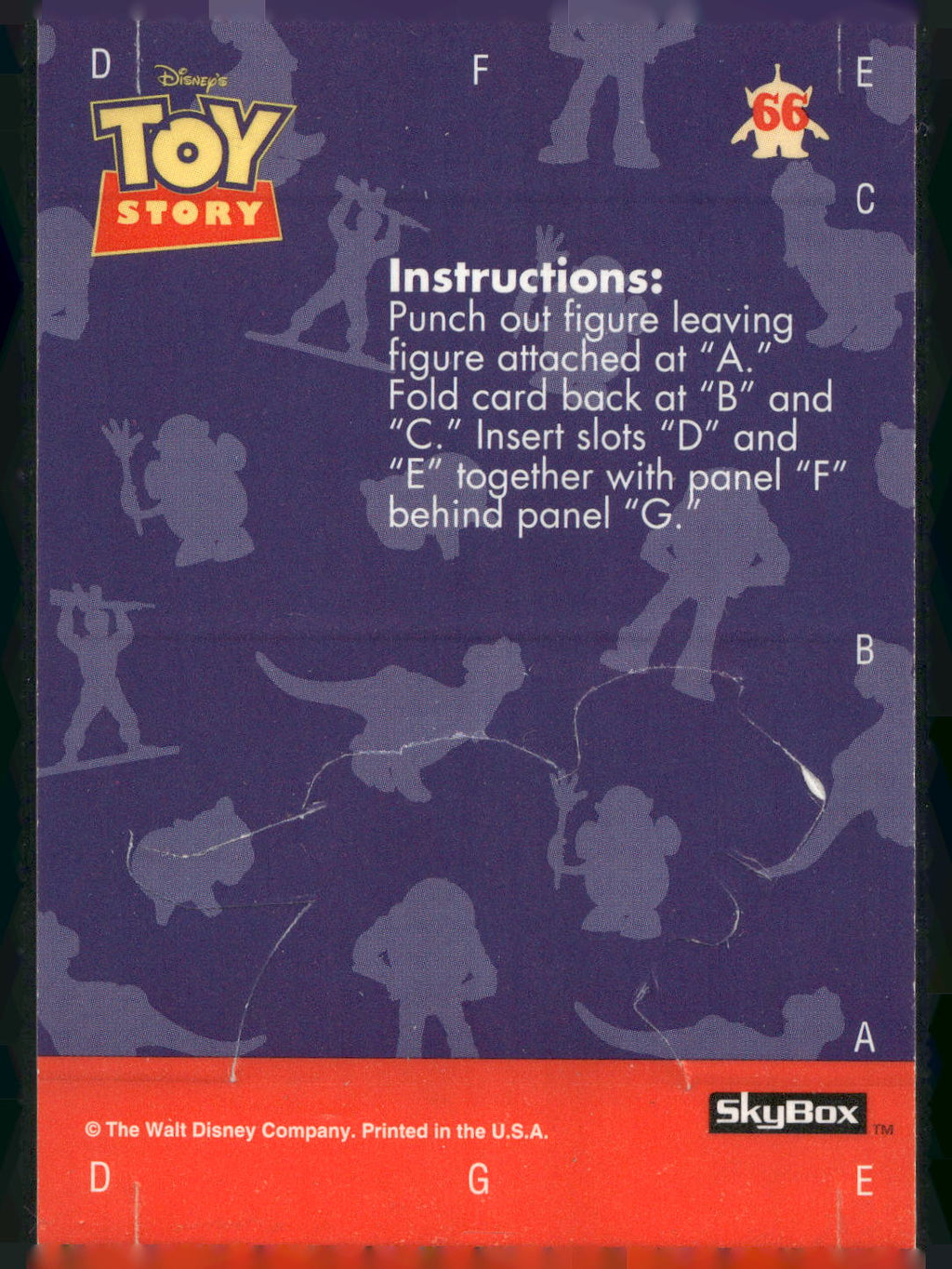 1995 SkyBox Toy Story #66 Rex
