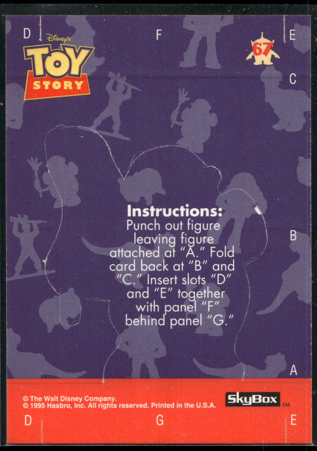 1995 SkyBox Toy Story #67 Mr. Potato Head