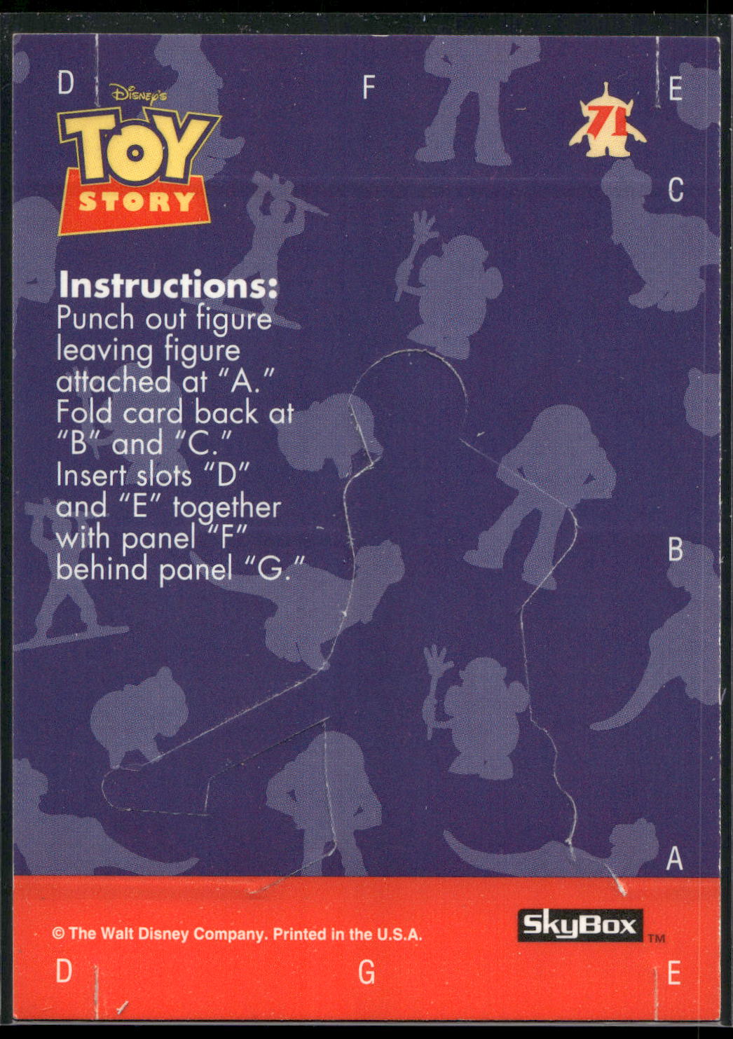 1995 SkyBox Toy Story #71 Green Army Man