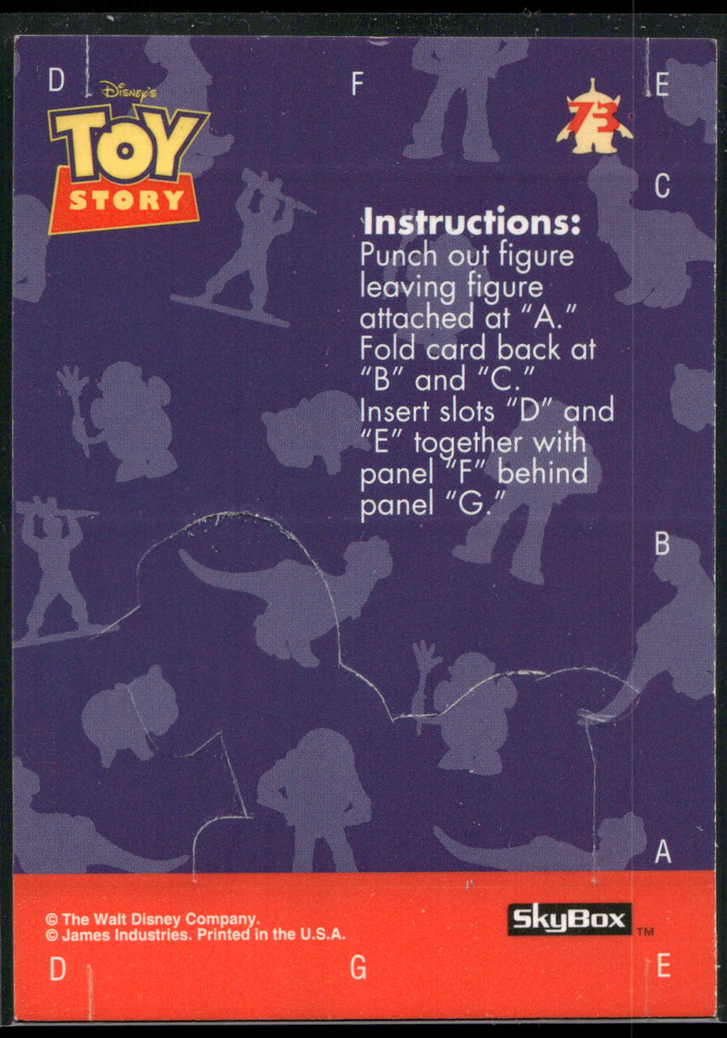 1995 SkyBox Toy Story #73 Slinky Dog