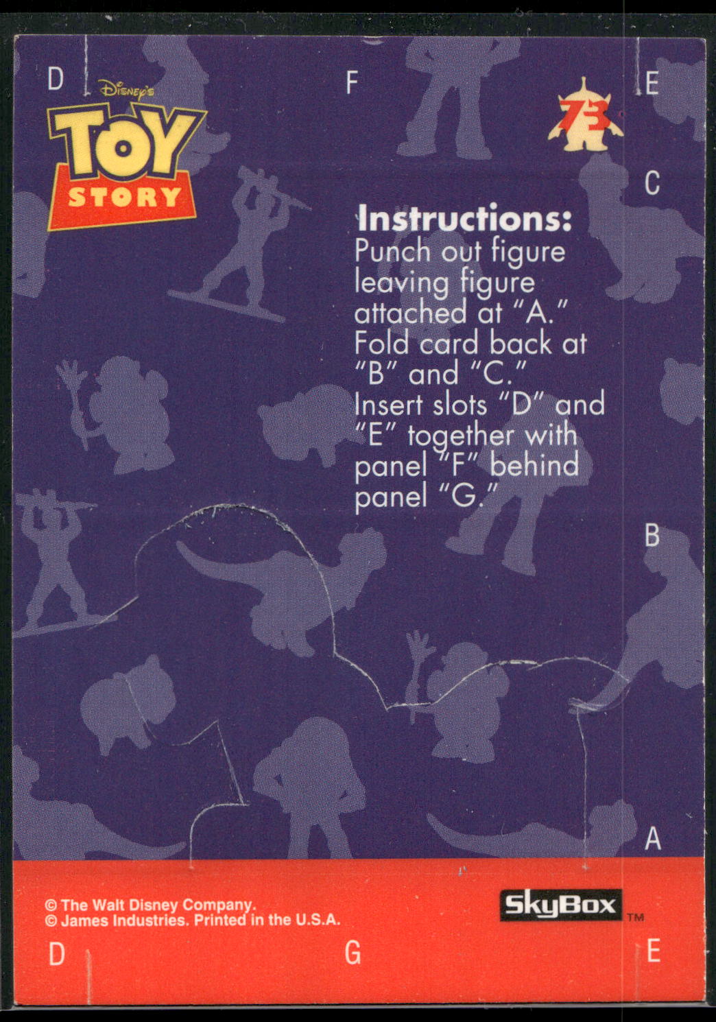 1995 SkyBox Toy Story #73 Slinky Dog