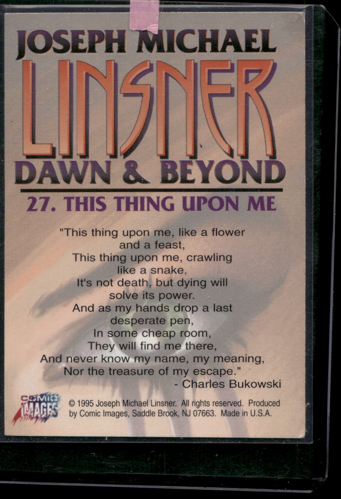 1995 Comic Images Joseph Michael Linsner: Dawn and Beyond #27 This Thing Upon Me