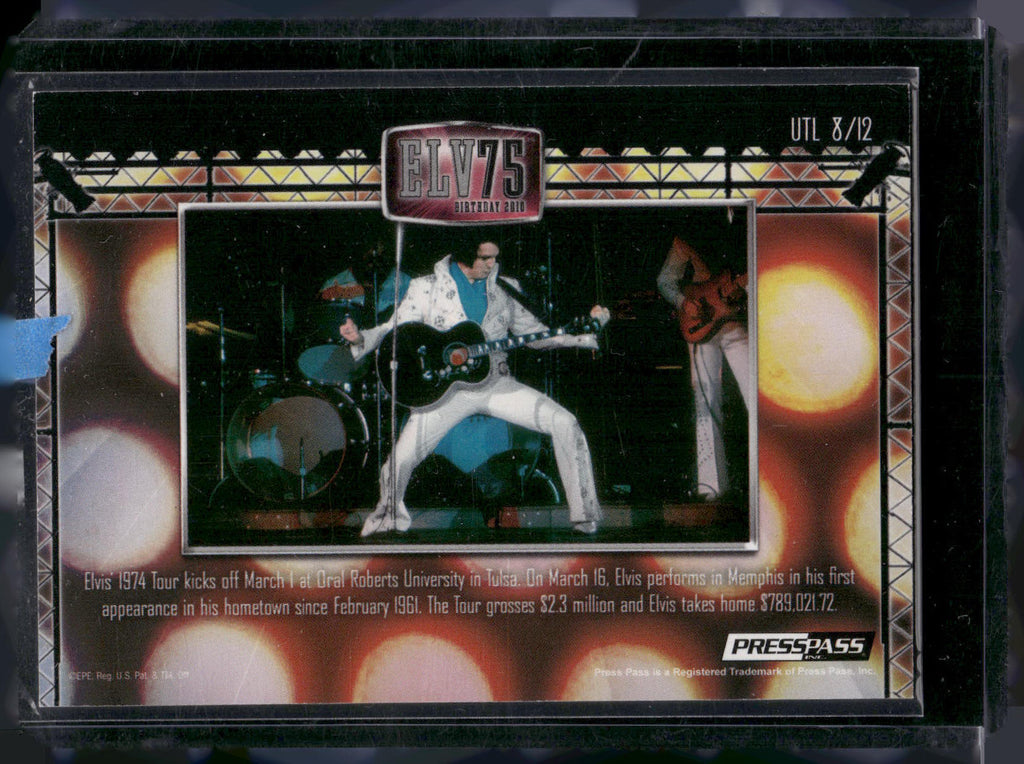 2010 Press Pass Elvis Milestones #UTL 8/12 Elvis in Concert Under the Lights