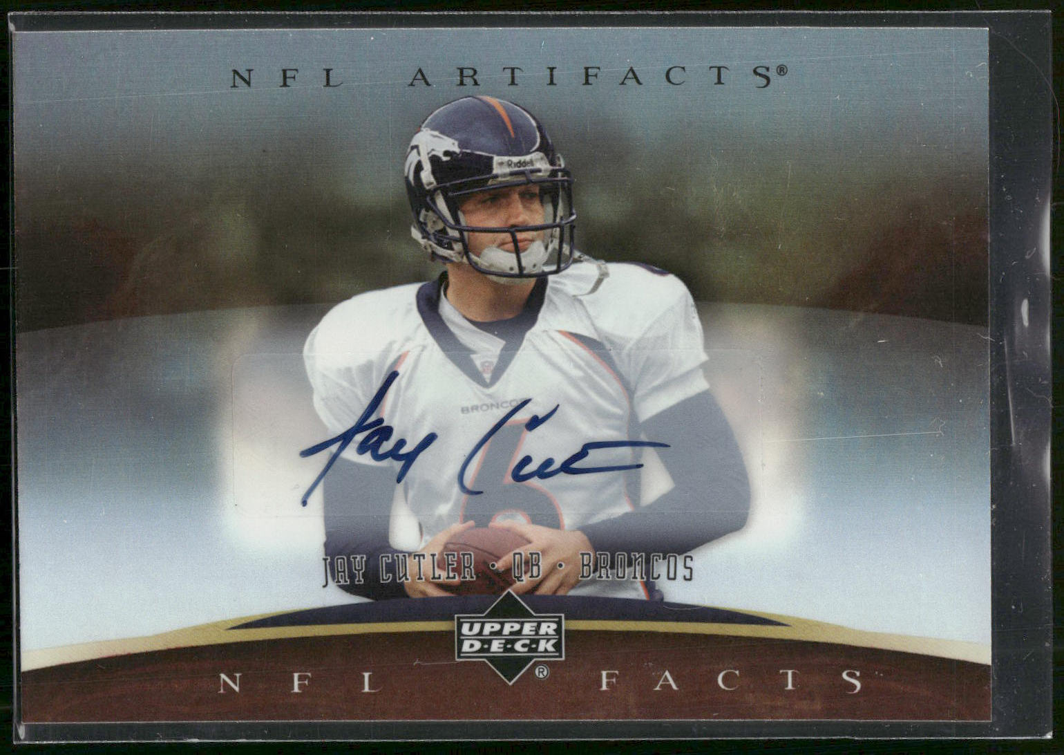 2007 Upper Deck Artifacts #NF-CU Jay Cutler NFL Facts Autographs