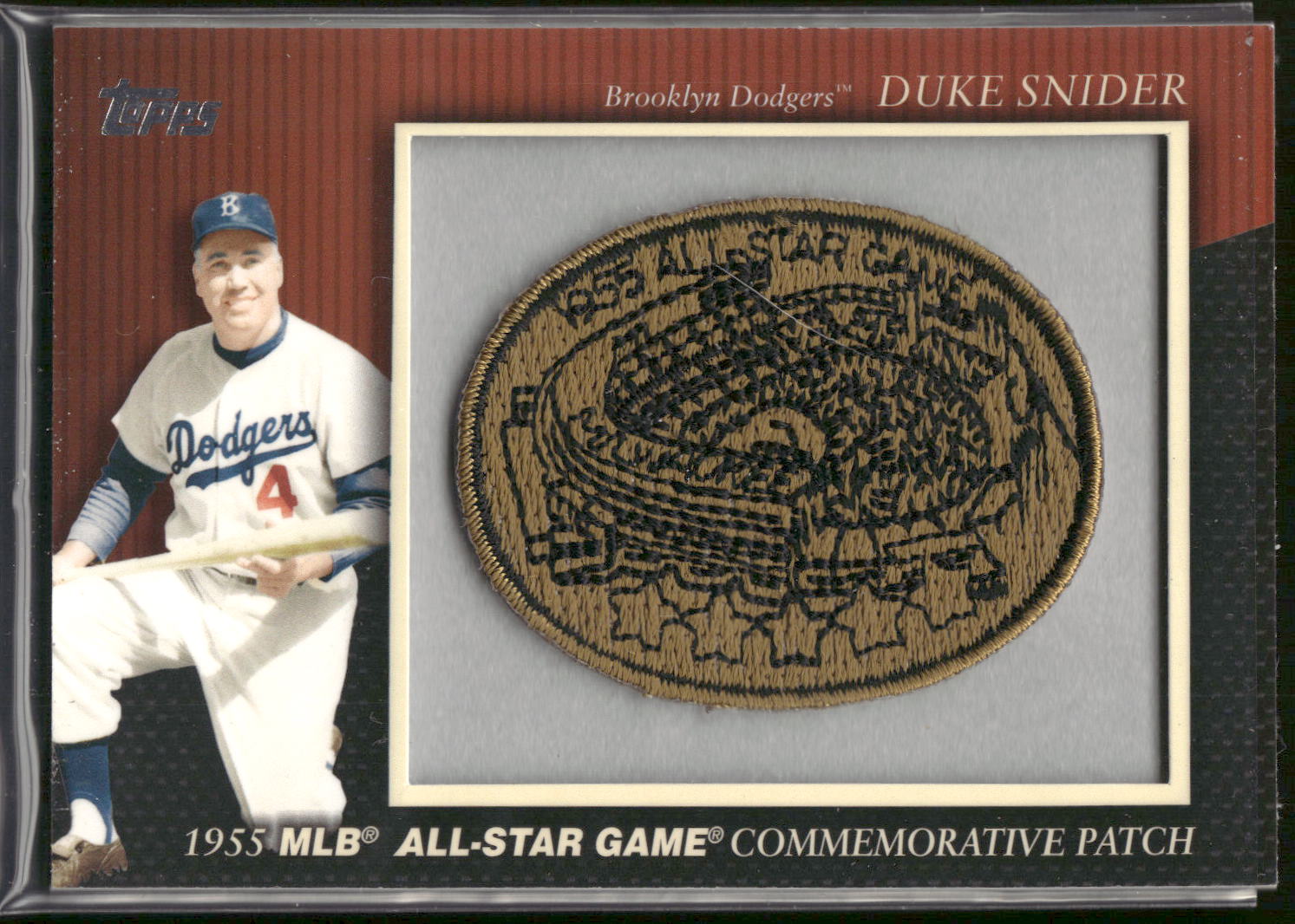 2010 Topps #MCP-14 Duke Snider Manufactured Commemorative Patch