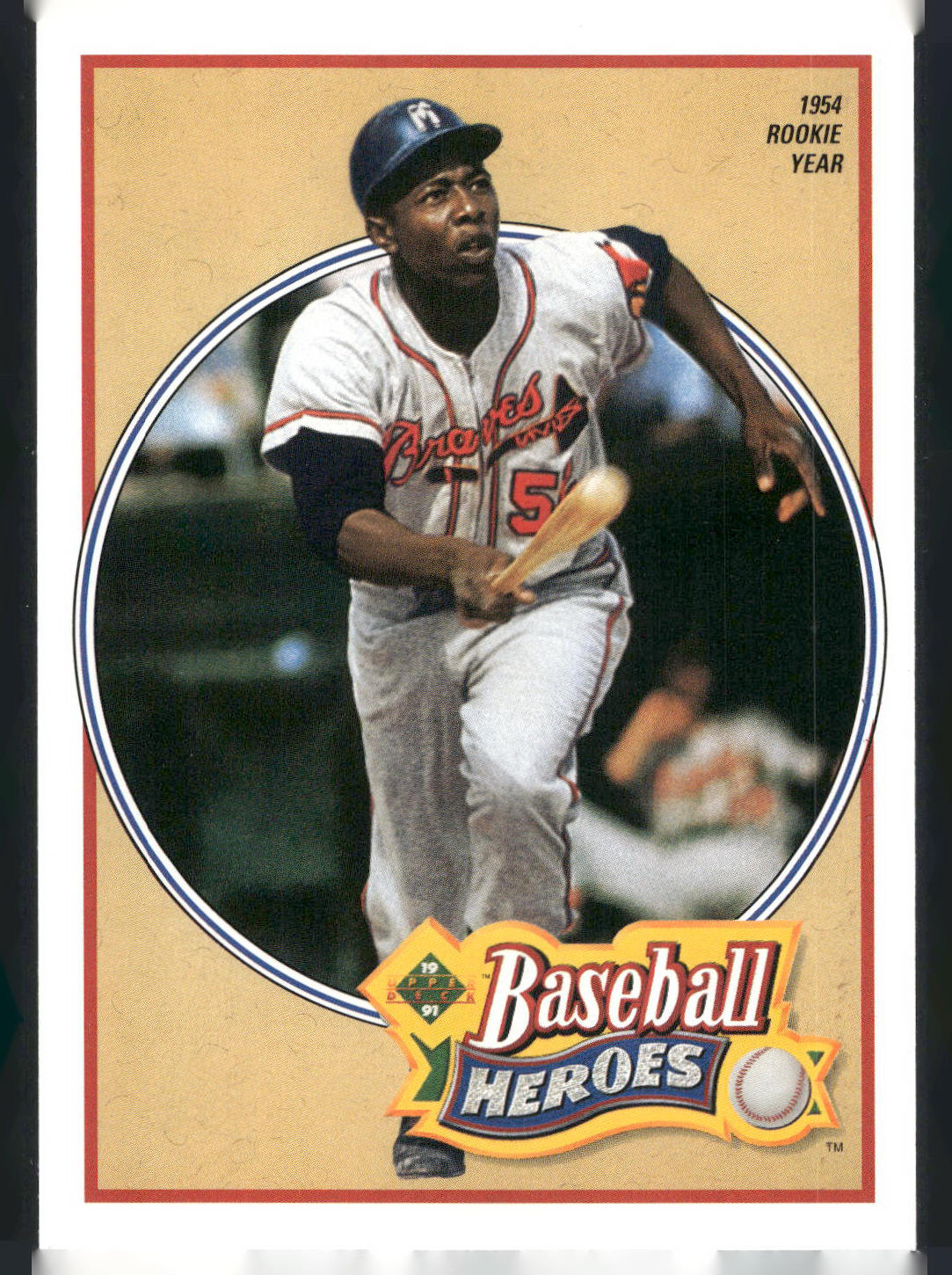 1991 Upper Deck #19 Hank Aaron Baseball Heroes: Hank Aaron