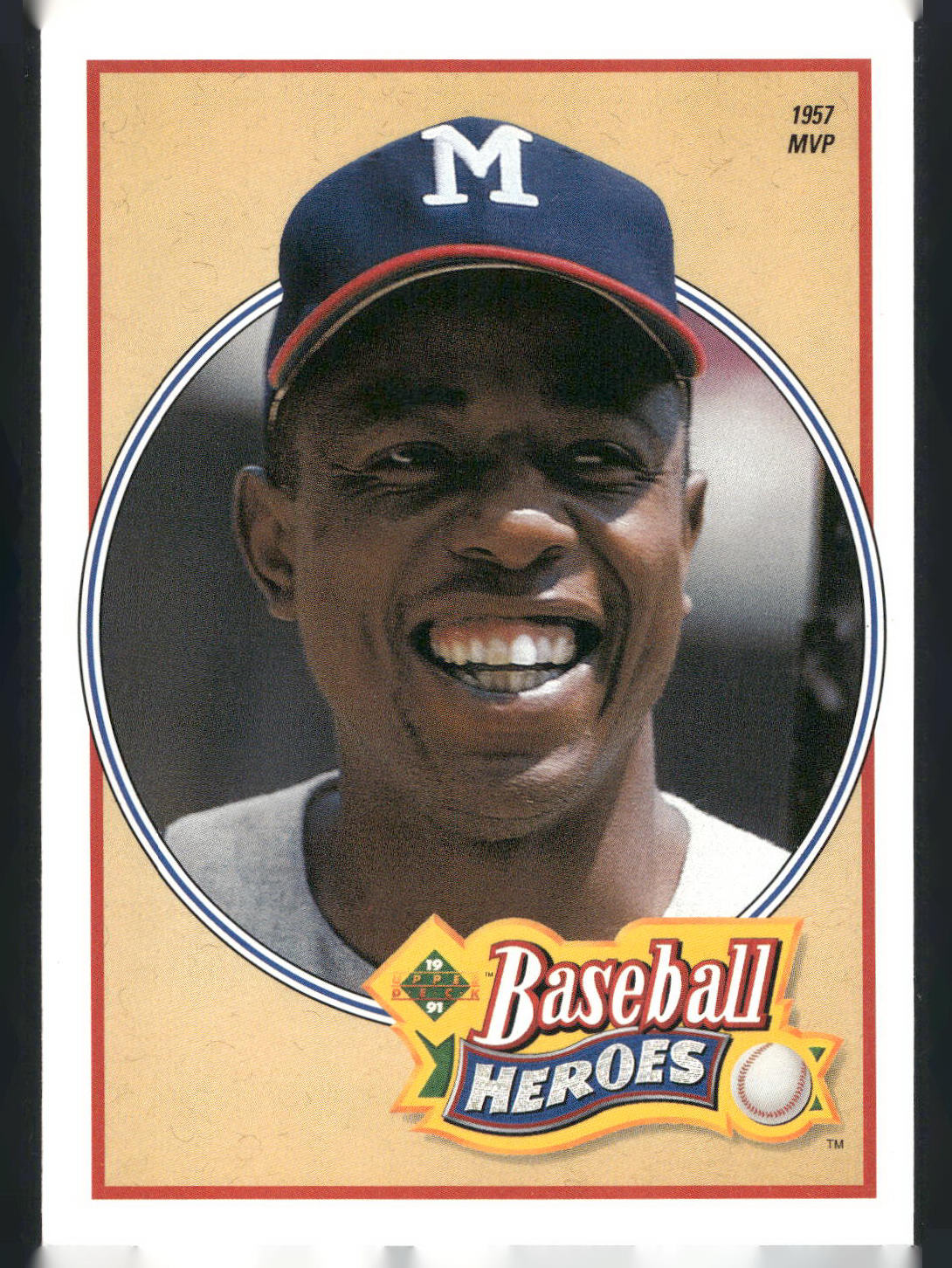 1991 Upper Deck #20 Hank Aaron Baseball Heroes: Hank Aaron