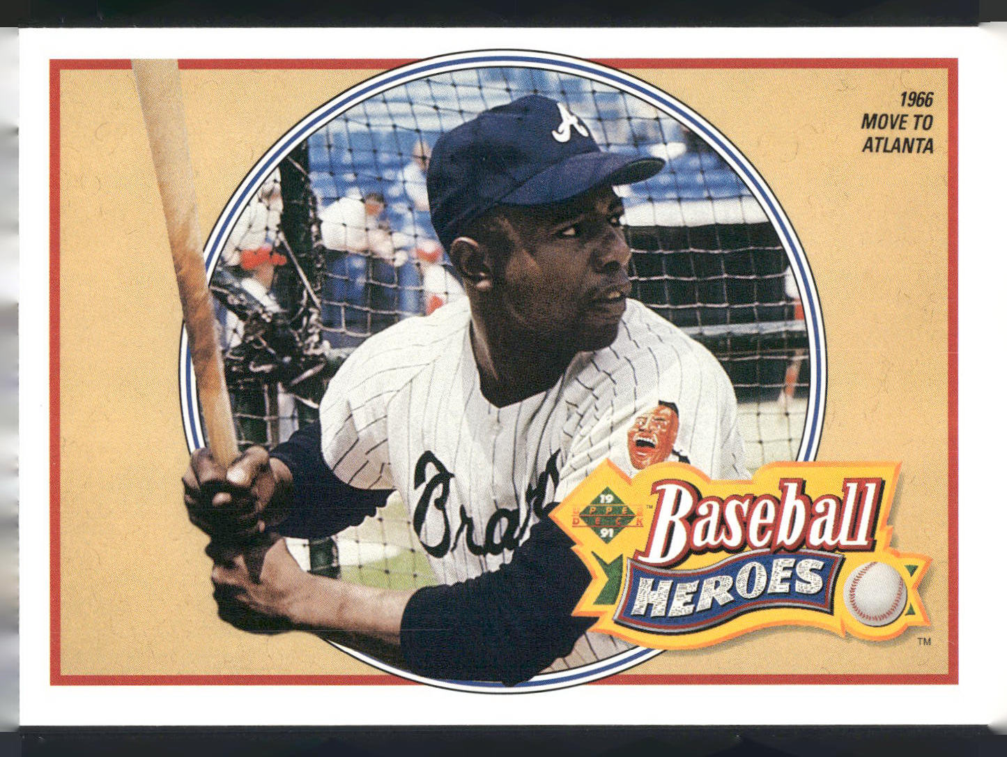 1991 Upper Deck #21 Hank Aaron Baseball Heroes: Hank Aaron