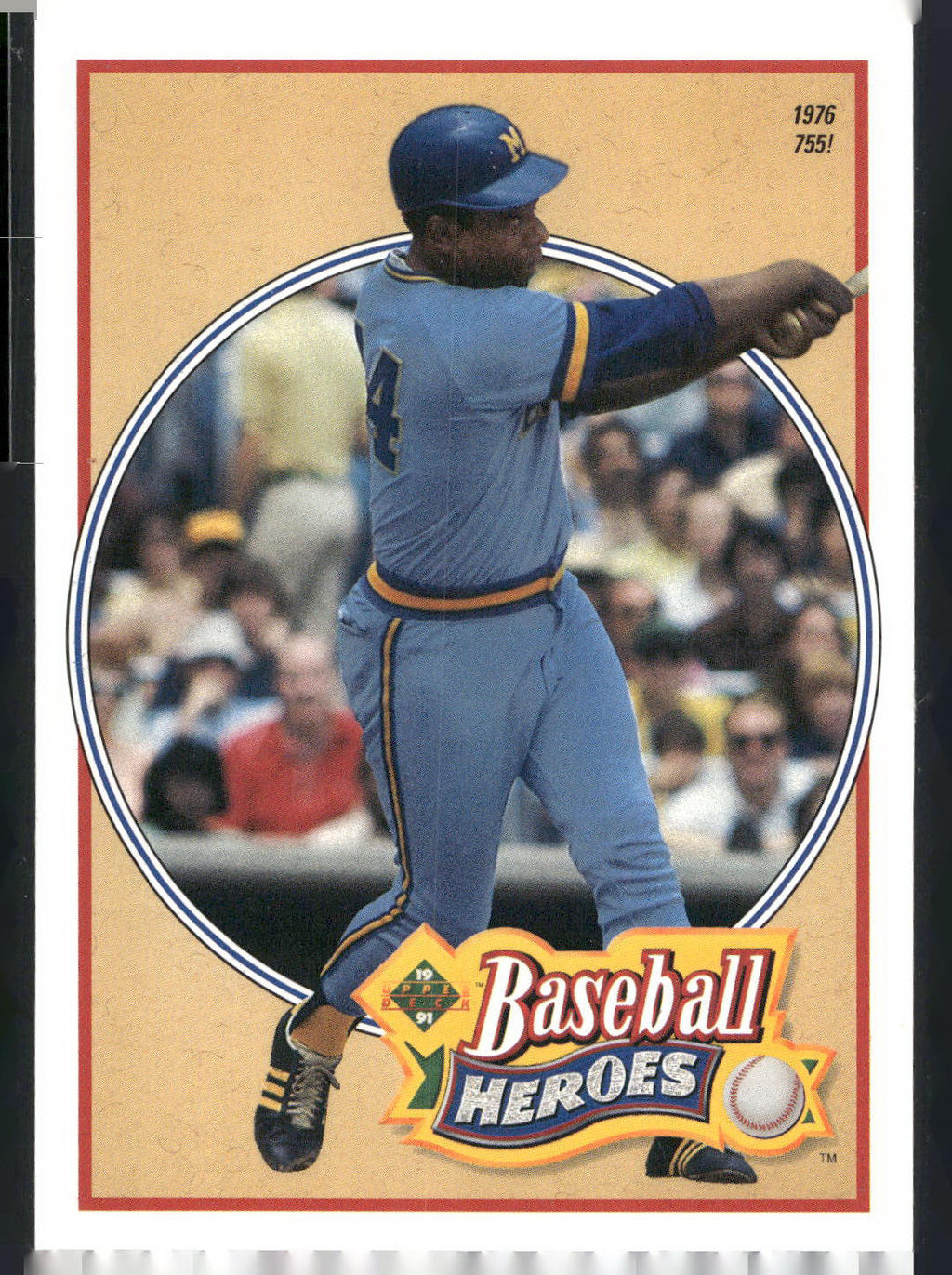1991 Upper Deck #25 Hank Aaron Baseball Heroes: Hank Aaron