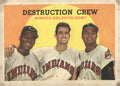 1959 Topps #166 Destruction Crew (Minnie Minoso / Rocky Colavito / Larry Doby)