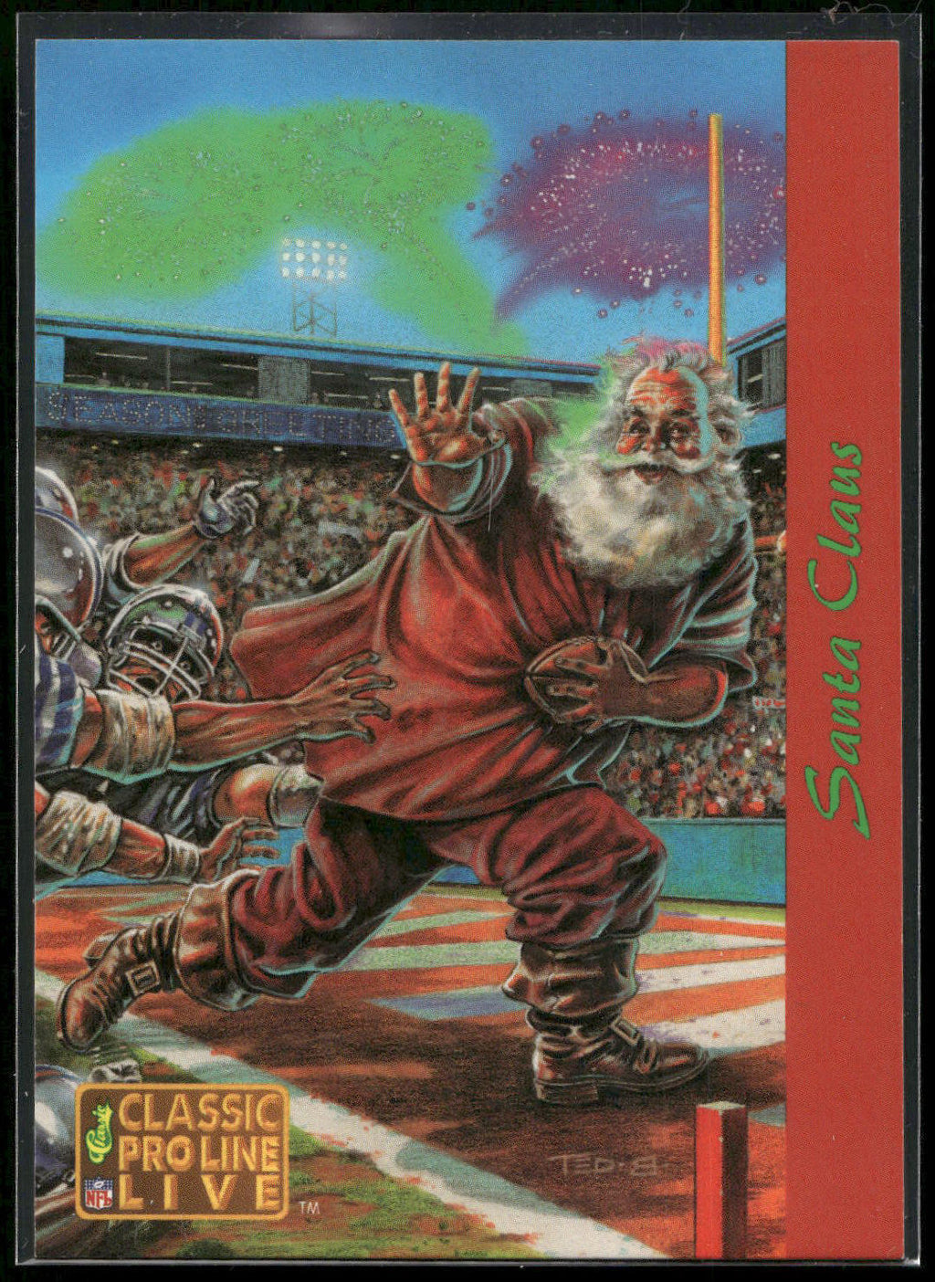 1993 NFL Properties Christmas #NNO Santa Claus