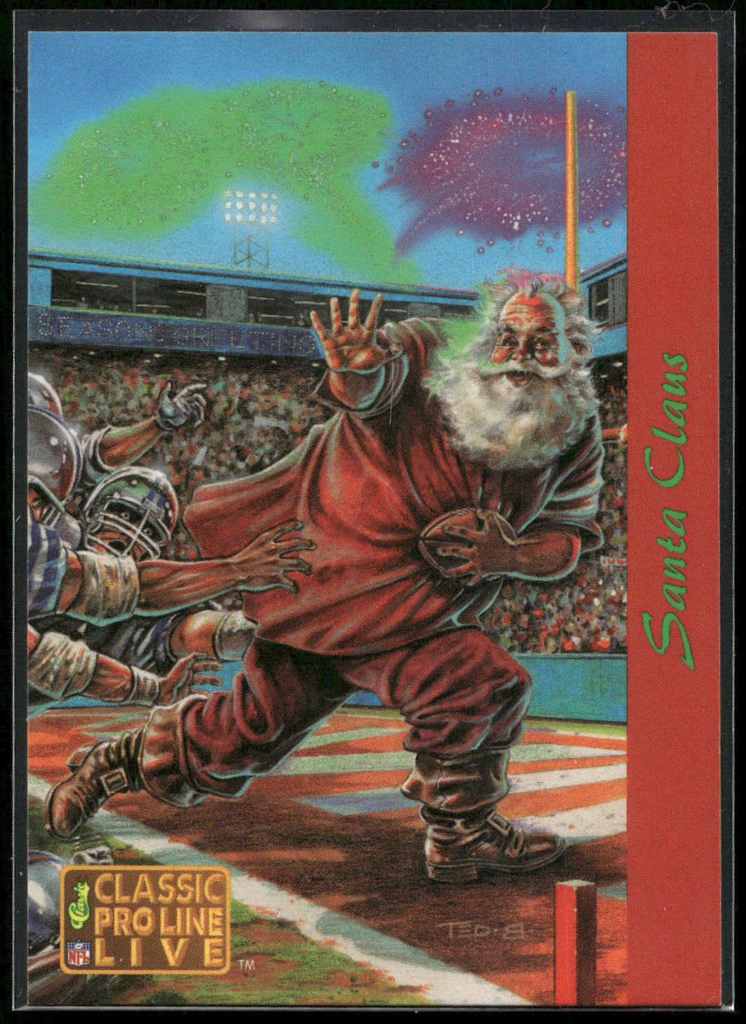 1993 NFL Properties Christmas #NNO Santa Claus