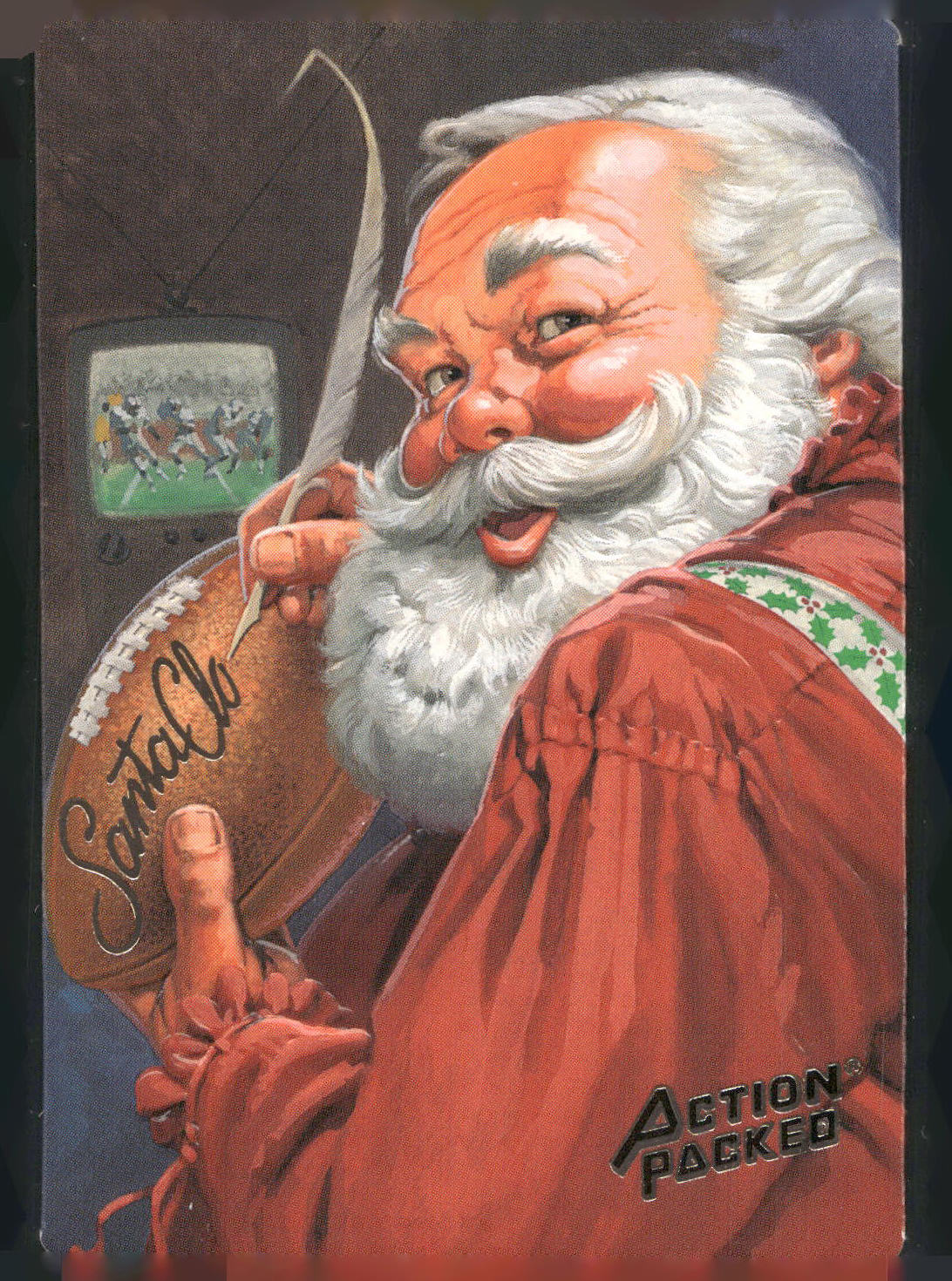 1993 NFL Properties Christmas #SC1 Santa Claus