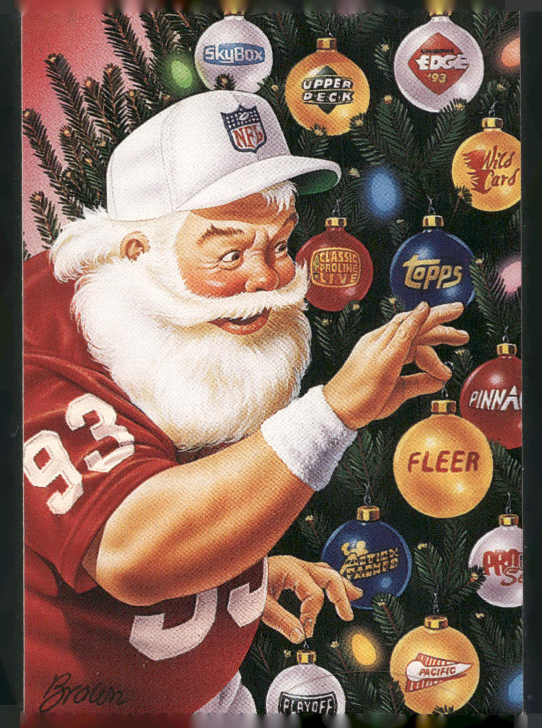 1993 NFL Properties Christmas #NNO NFL Properties Checklist