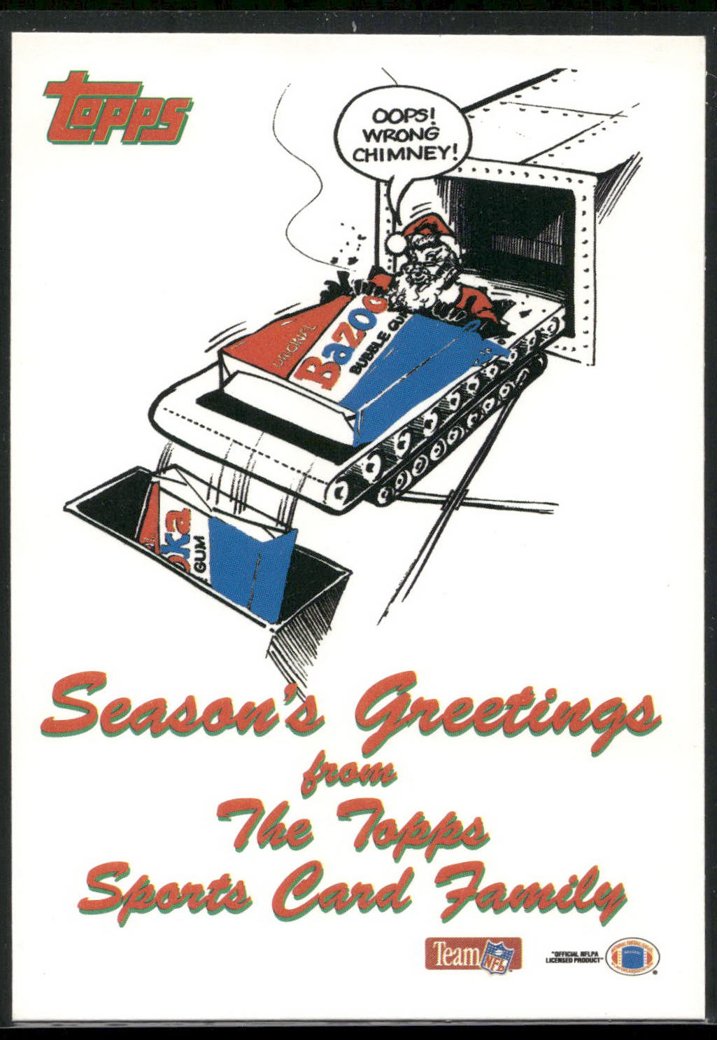 1993 NFL Properties Christmas #NNO Santa Claus