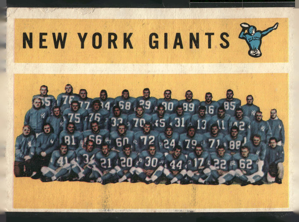 1960 Topps #82 New York Giants