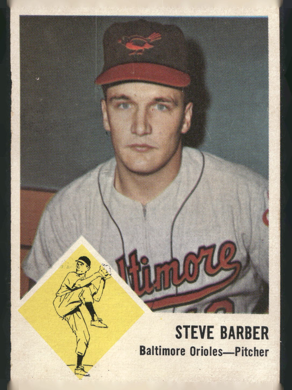 1963 Fleer #1 Steve Barber