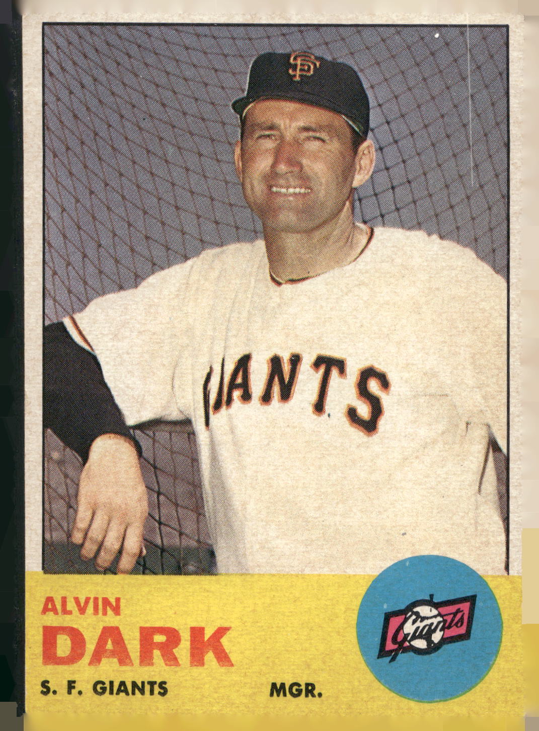 1963 Topps #258 Alvin Dark