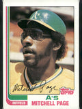 1982 Topps #633 Mitchell Page
