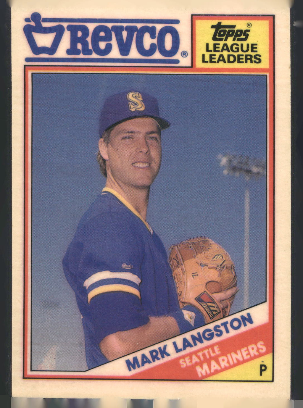 1988 Topps Revco League Leaders #33 Mark Langston