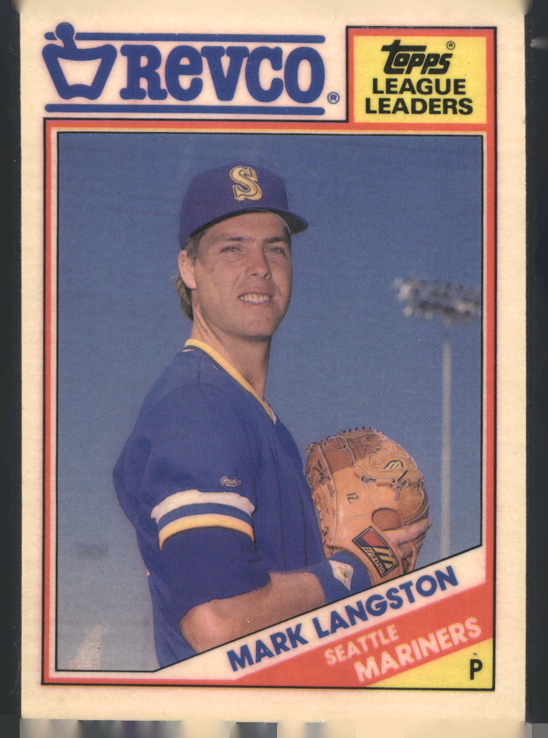 1988 Topps Revco League Leaders #33 Mark Langston
