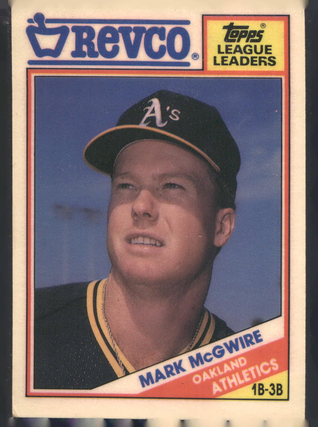 1988 Topps Revco League Leaders #17 Mark McGwire