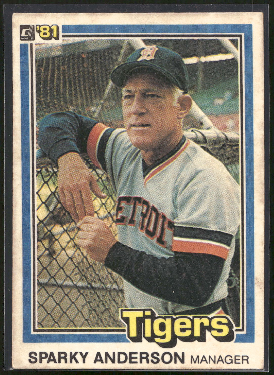 1981 Donruss #370 Sparky Anderson