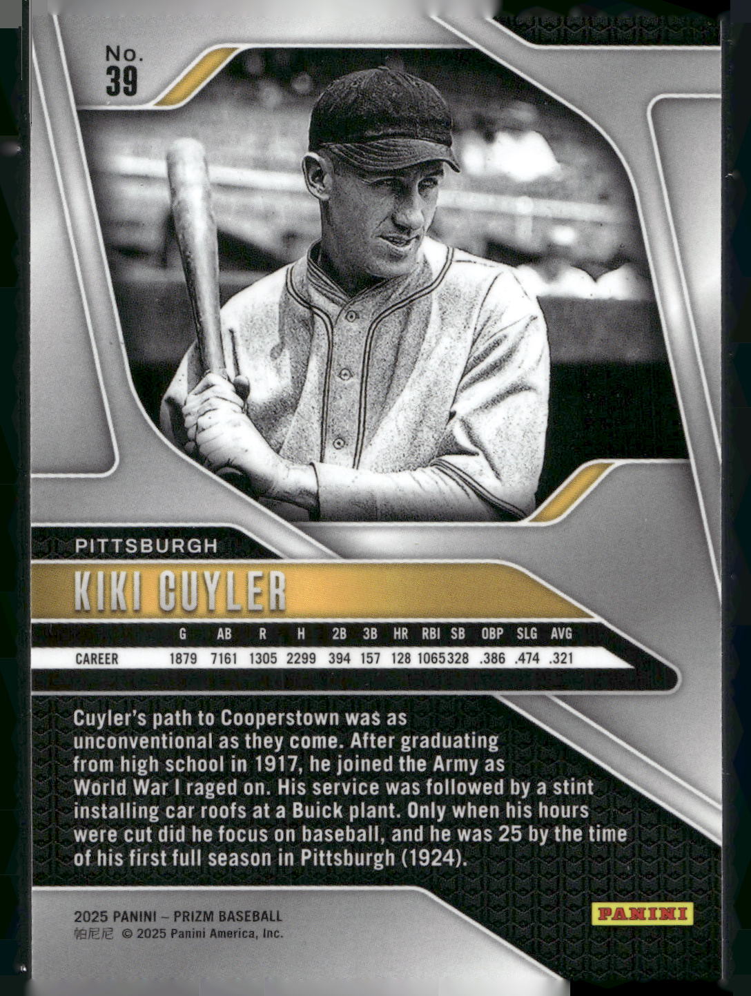 2025 Panini Prizm #39 Kiki Cuyler