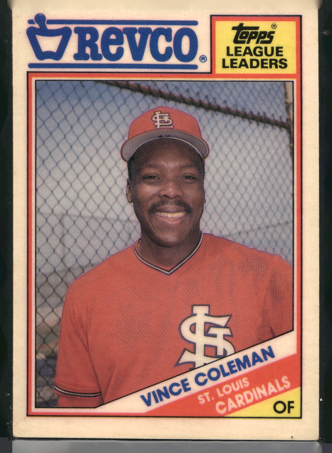 1988 Topps Revco League Leaders #3 Vince Coleman