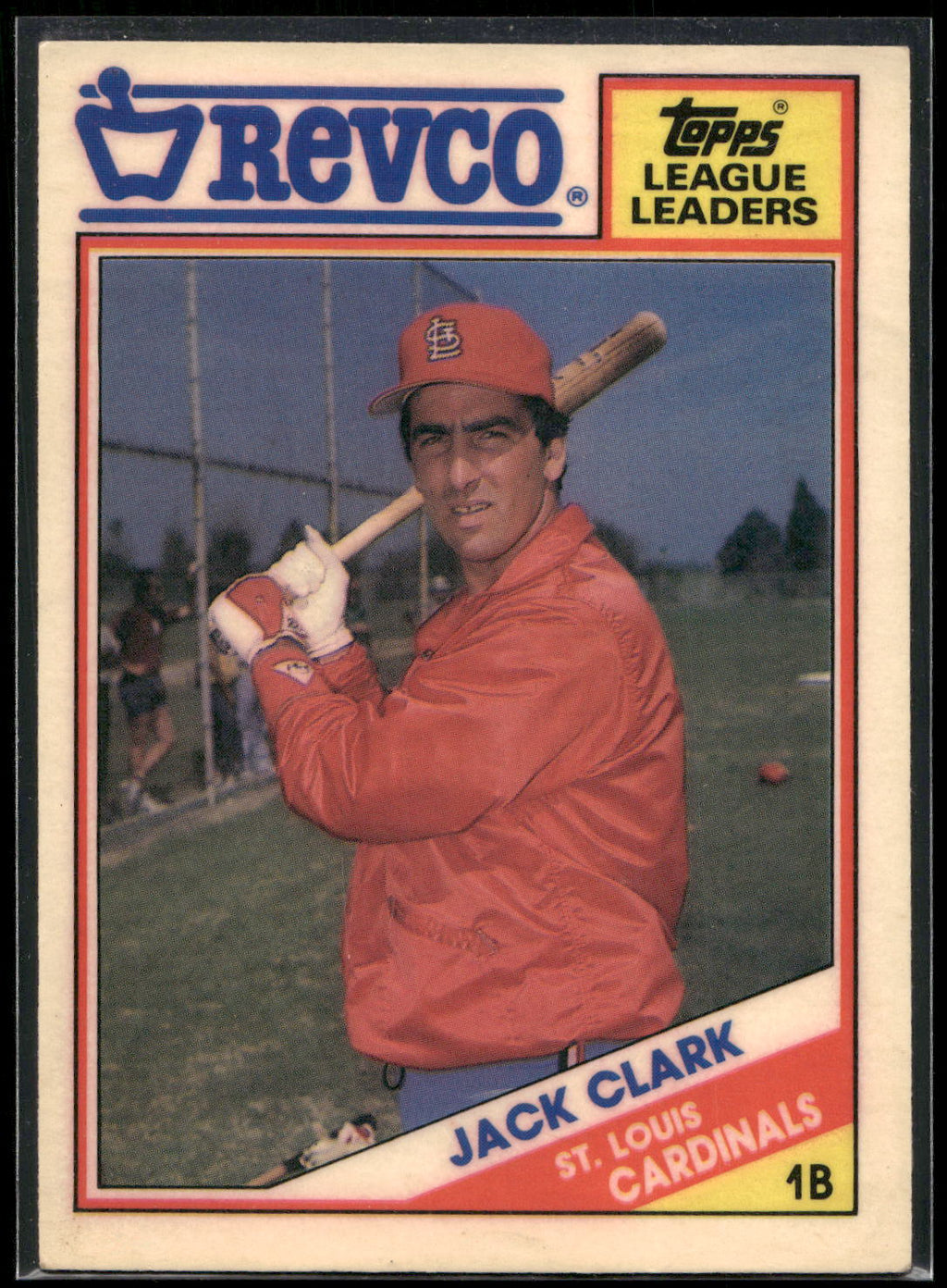 1988 Topps Revco League Leaders #4 Jack Clark