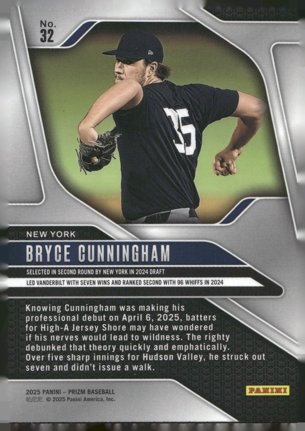 2025 Panini Prizm #32 Bryce Cunningham