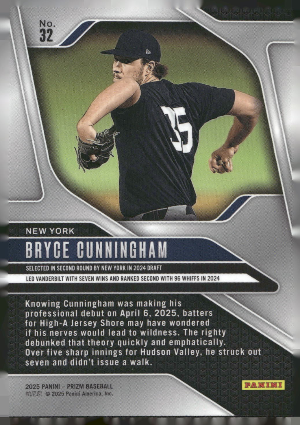 2025 Panini Prizm #32 Bryce Cunningham