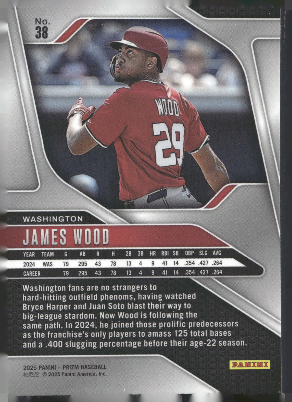 2025 Panini Prizm #38 James Wood