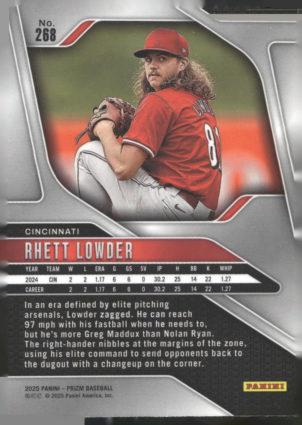 2025 Panini Prizm #268 Rhett Lowder