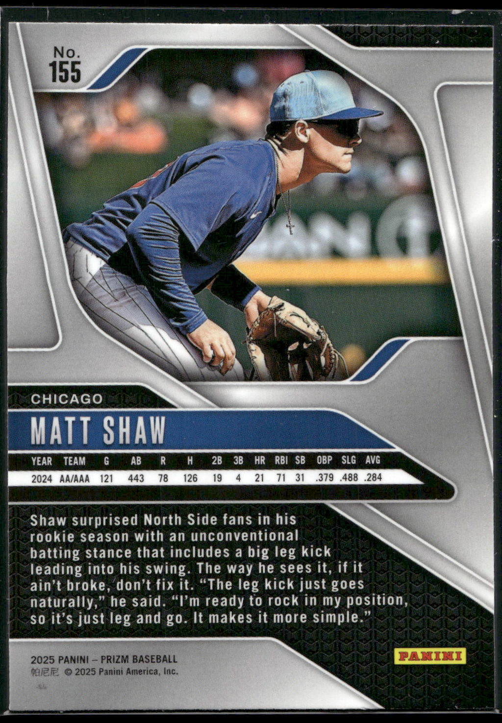 2025 Panini Prizm #155 Matt Shaw