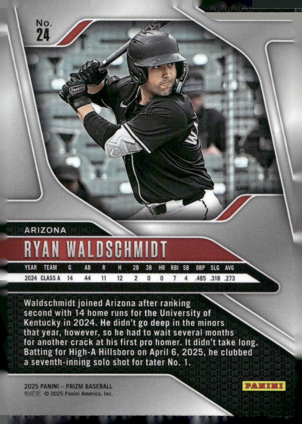 2025 Panini Prizm #24 Ryan Waldschmidt