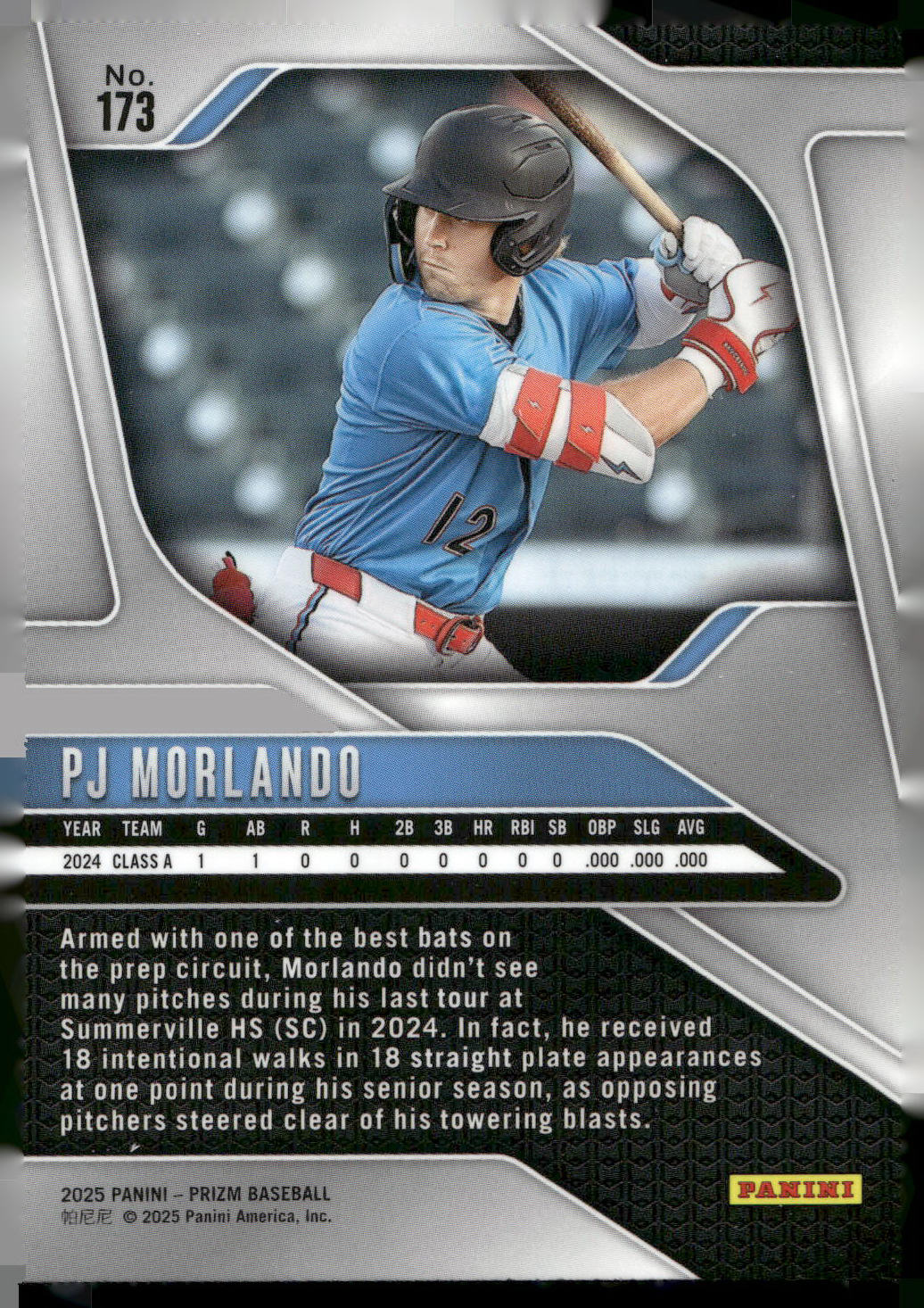 2025 Panini Prizm #173 PJ Morlando