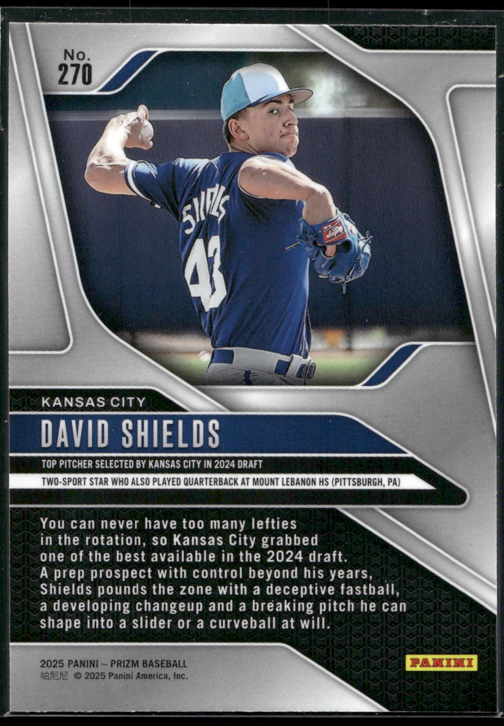 2025 Panini Prizm #270 David Shields