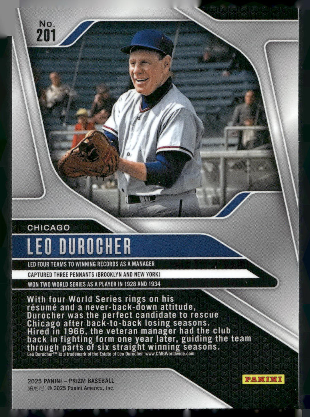 2025 Panini Prizm #201 Leo Durocher