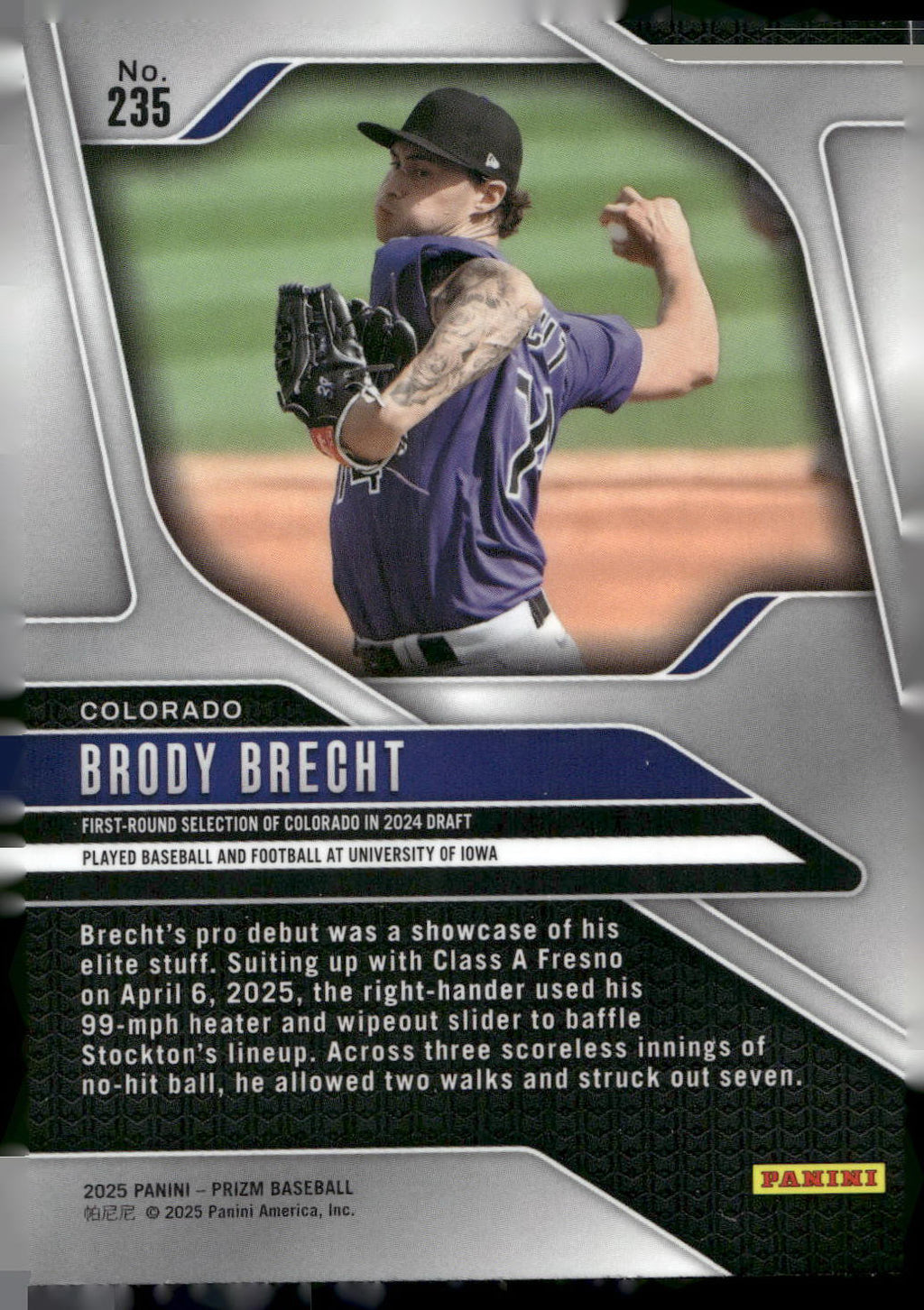 2025 Panini Prizm #235 Brody Brecht