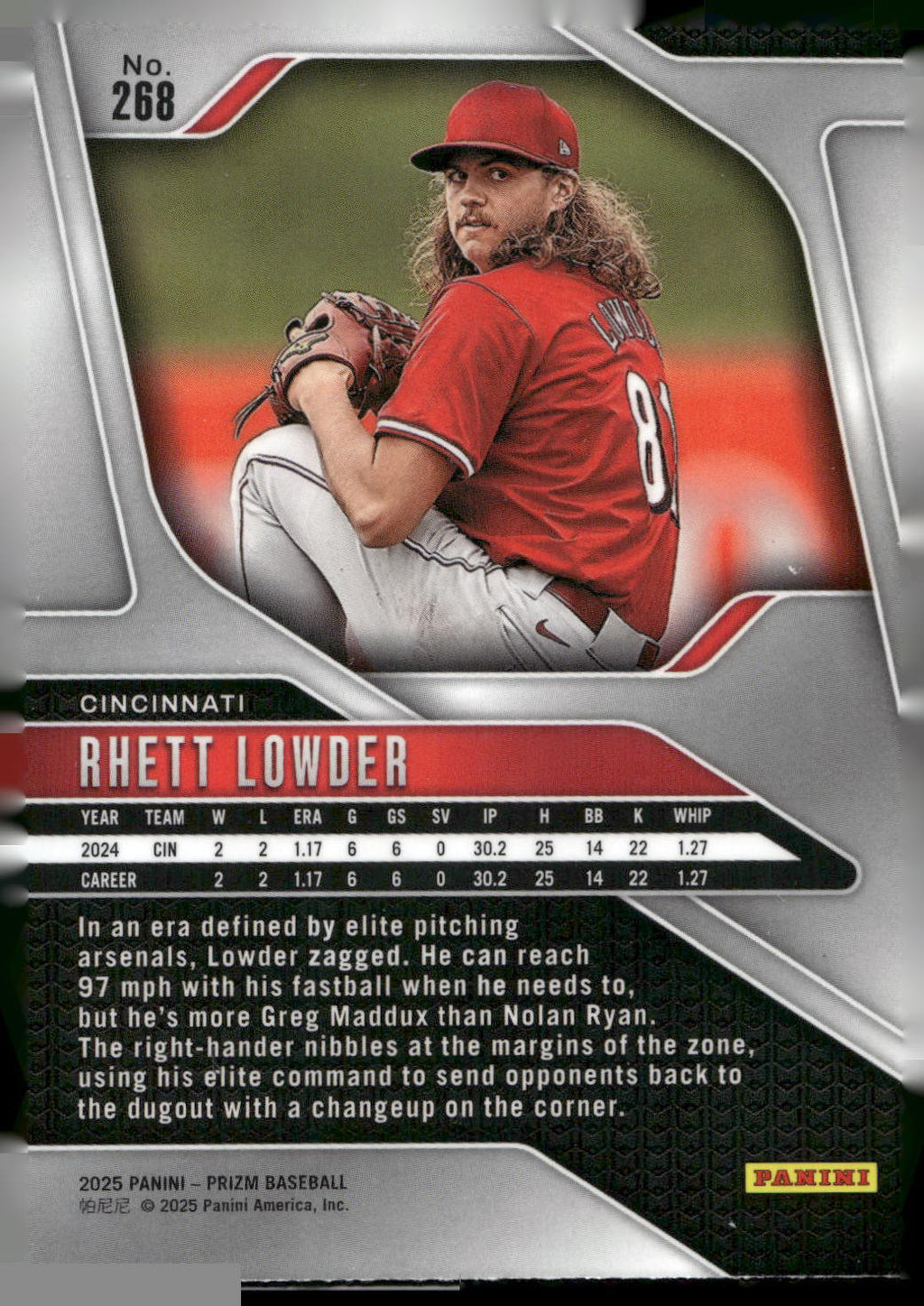 2025 Panini Prizm #268 Rhett Lowder