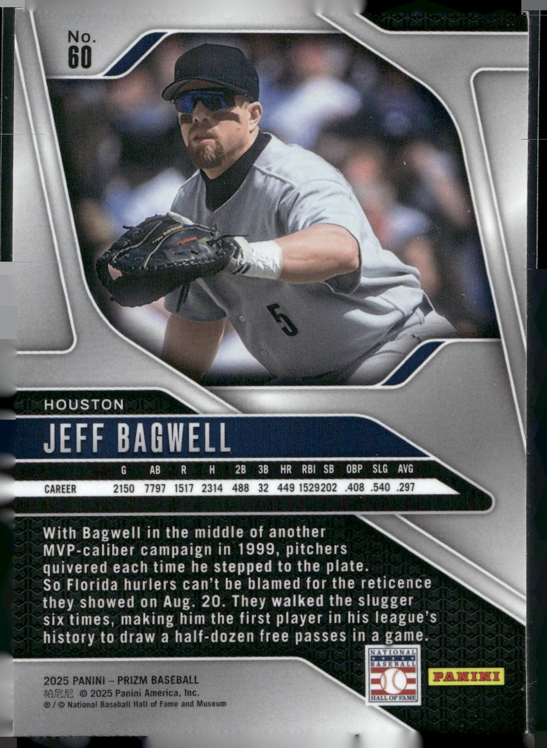 2025 Panini Prizm #60 Jeff Bagwell