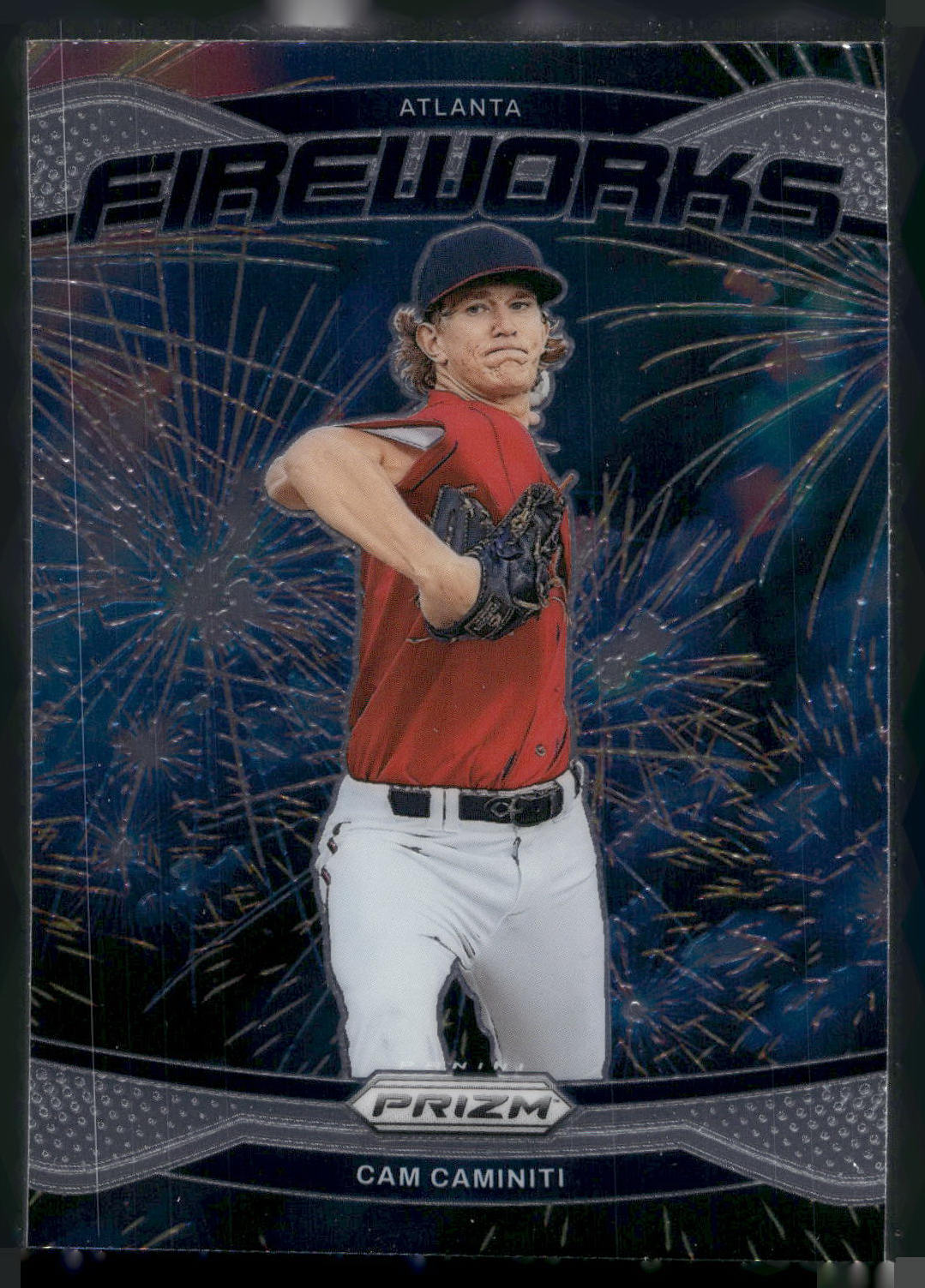 2025 Panini Prizm #24 Cam Caminiti Fireworks