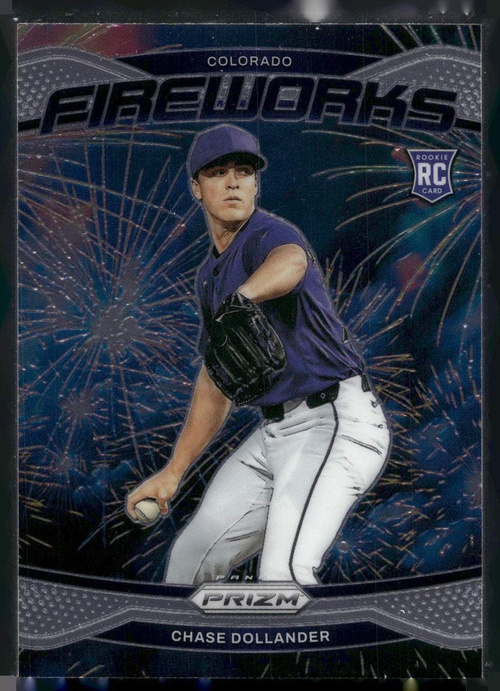 2025 Panini Prizm #16 Chase Dollander Fireworks