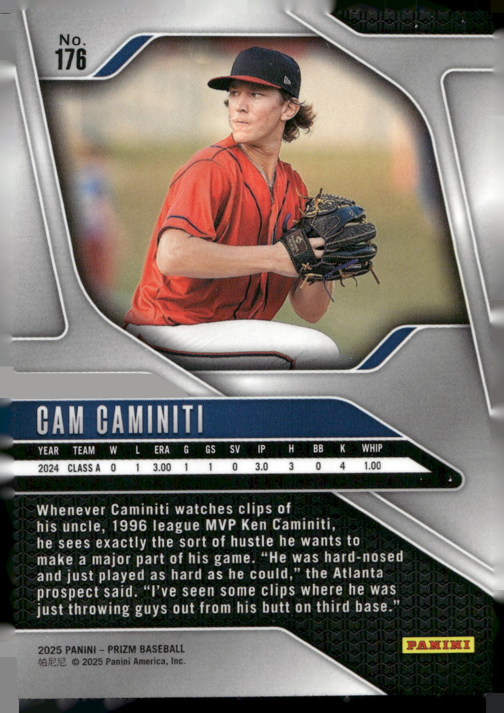 2025 Panini Prizm #176 Cam Caminiti