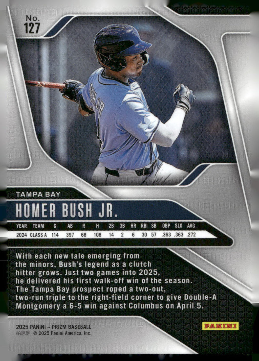 2025 Panini Prizm #127 Homer Bush Jr.
