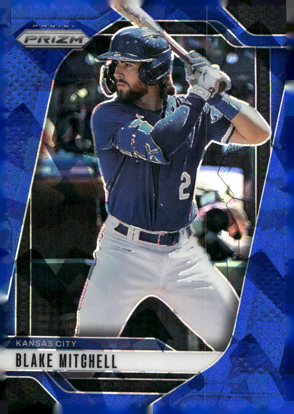 2025 Panini Prizm #64 Blake Mitchell Blue Ice Prizms