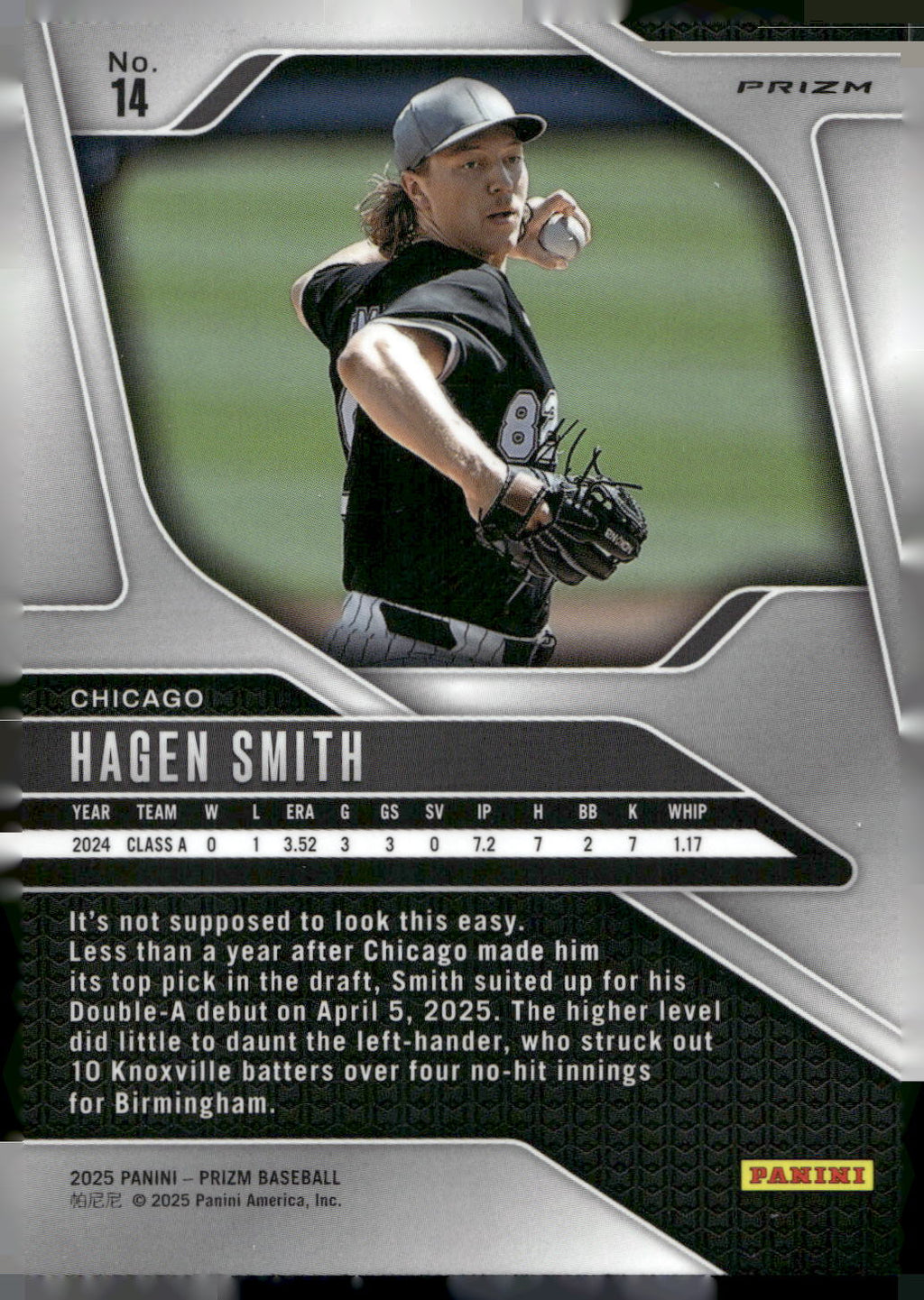2025 Panini Prizm #14 Hagen Smith Silver Prizms