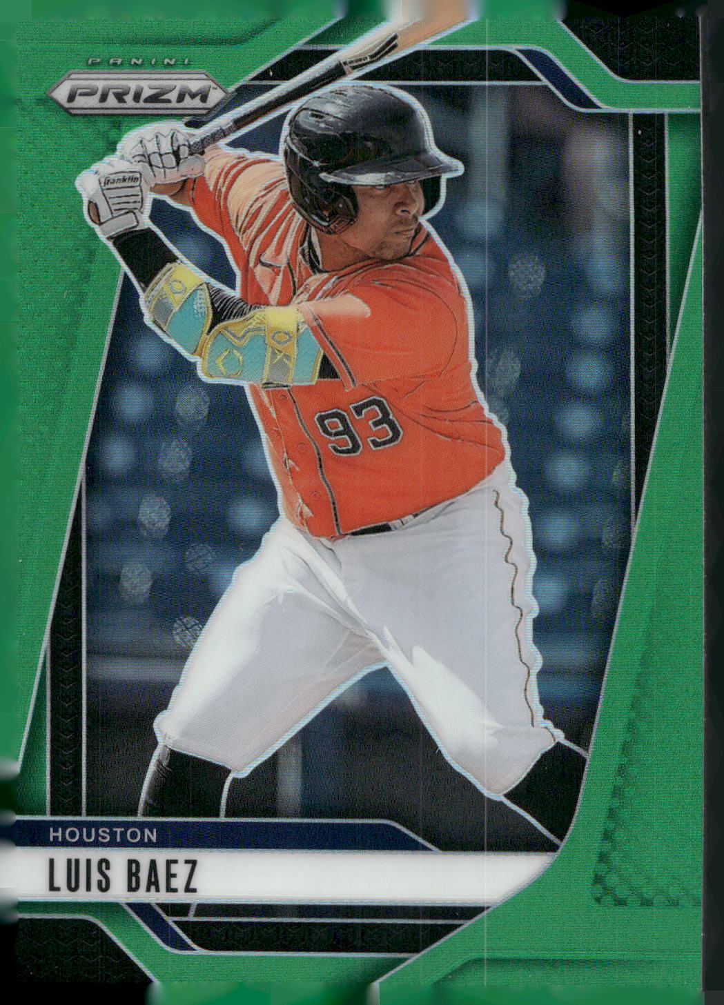 2025 Panini Prizm #208 Luis Baez Green Prizms