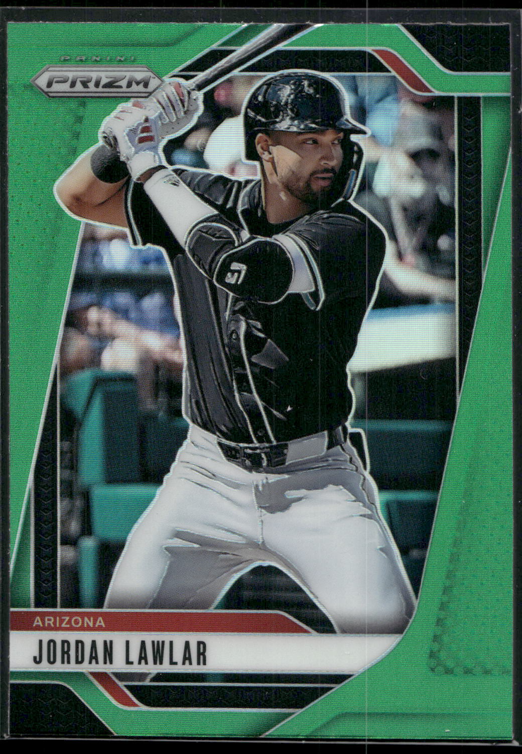 2025 Panini Prizm #35 Jordan Lawlar Green Ice Prizms